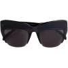 Emilio Pucci - Semi-Rimless Oversized Square Frame Sunglasses - Black - Sunglasses - Emilio Pucci Eyewear - Avvenice