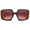 Emilio Pucci - Square Frame Colour Block Sunglasses - Blue Orange - Sunglasses - Emilio Pucci Eyewear - Avvenice