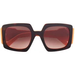 Emilio Pucci - Square Frame Colour Block Sunglasses - Blue Orange - Sunglasses - Emilio Pucci Eyewear - Avvenice