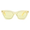 Emilio Pucci - Yellow and Gold Cat-Eye Sunglasses - 46592174OS - Sunglasses - Emilio Pucci Eyewear - Avvenice