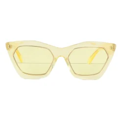 Emilio Pucci - Yellow and Gold Cat-Eye Sunglasses - 46592174OS - Sunglasses - Emilio Pucci Eyewear - Avvenice