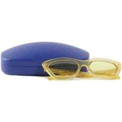 Emilio Pucci - Yellow and Gold Cat-Eye Sunglasses - 46592174OS - Sunglasses - Emilio Pucci Eyewear - Avvenice