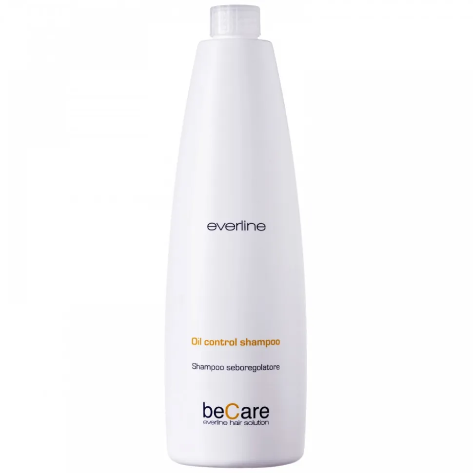 Everline - Hair Solution - Sebo Regulators - Oil Control Shampoo - BeCare - Professional Color Line - 1000 ml - Avvenice