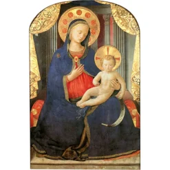 Exclusive Art - Madonna with Child - Gold Background - Installation - Avvenice