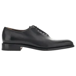 Fabbrica Italiana - Leather Oxfords - Black - Shoes - Handmade in Italy - Luxury - Avvenice