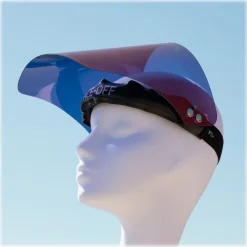 Face Off - Photochromic Visor - Titanium Red - Fashion Luxury - Face Off Eyewear - Covid Protection Mask - Avvenice