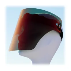 Face Off - Polarized Visor - Fire Red - Fashion Luxury - Face Off Eyewear - Covid Protection Mask - Avvenice