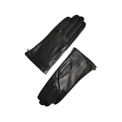 Fefè Napoli - Black Leather Woman Gloves - Gloves - Handmade in Italy - Luxury Exclusive Collection - Avvenice