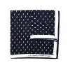 Fefè Napoli - Black Lightning Silk Dandy Pocket Square - Pocket-Square - Handmade in Italy - Luxury Exclusive Collection - Avvenice