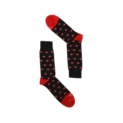 Fefè Napoli - Black Mouth Short Dandy Men's Socks - Socks - Handmade in Italy - Luxury Exclusive Collection - Avvenice