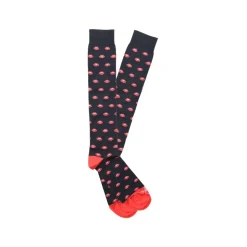 Fefè Napoli - Black Mouths Dandy Men's Socks - Socks - Handmade in Italy - Luxury Exclusive Collection - Avvenice