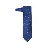 Fefè Napoli - Blue Aereoplanes Dandy Silk Tie - Ties - Handmade in Italy - Luxury Exclusive Collection - Avvenice