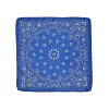 Fefè Napoli - Blue Bandan Silk Dandy Pocket Square - Pocket-Square - Handmade in Italy - Luxury Exclusive Collection - Avvenice