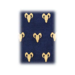 Fefè Napoli - Blue Capricorn Zodiac Men's Socks - Socks - Handmade in Italy - Luxury Exclusive Collection - Avvenice