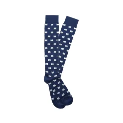 Fefè Napoli - Blue Cat Dandy Men's Socks - Socks - Handmade in Italy - Luxury Exclusive Collection - Avvenice