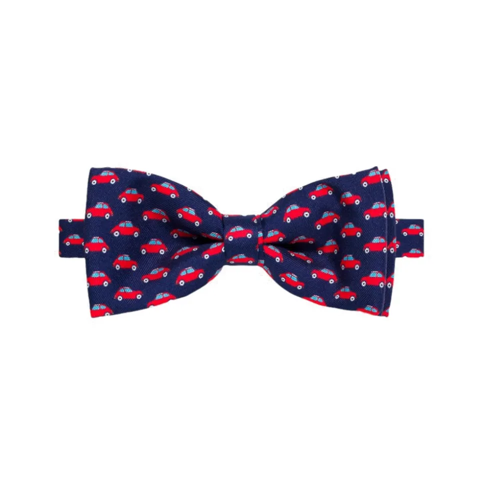 Fefè Napoli - Blue Cinquecento Silk Bow-Tie - Bow-Tie - Handmade in Italy - Luxury Exclusive Collection - Avvenice