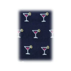 Fefè Napoli - Blue Cocktail Dandy Men's Socks - Socks - Handmade in Italy - Luxury Exclusive Collection - Avvenice