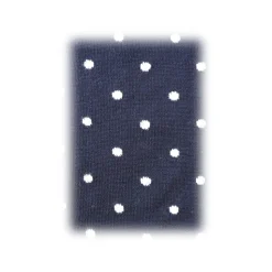 Fefè Napoli - Blue Dandy Pois Men's Socks - Socks - Handmade in Italy - Luxury Exclusive Collection - Avvenice