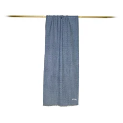 Fefè Napoli - Blue Ear Double Gentleman Scarf - Scarves and Foulards - Handmade in Italy - Luxury Exclusive Collection - Avvenice