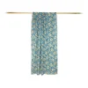 Fefè Napoli - Blue Flowers Wool Dandy Scarf - Scarves and Foulards - Handmade in Italy - Luxury Exclusive Collection - Avvenice