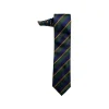 Fefè Napoli - Blue Green Regimental Business Silk Tie - Ties - Handmade in Italy - Luxury Exclusive Collection - Avvenice