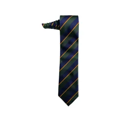 Fefè Napoli - Blue Green Regimental Business Silk Tie - Ties - Handmade in Italy - Luxury Exclusive Collection - Avvenice
