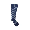 Fefè Napoli - Blue Horseshoe Scaramantia Men's Socks - Socks - Handmade in Italy - Luxury Exclusive Collection - Avvenice