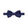 Fefè Napoli - Blue Lucky Horns Silk Bow-Tie - Bow-Tie - Handmade in Italy - Luxury Exclusive Collection - Avvenice
