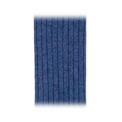 Fefè Napoli - Blue Melange Gold Men's Socks - Socks - Handmade in Italy - Luxury Exclusive Collection - Avvenice