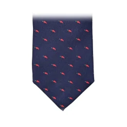 Fefè Napoli - Blue Peppers Scaramantia Silk Tie - Ties - Handmade in Italy - Luxury Exclusive Collection - Avvenice