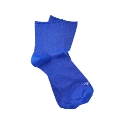 Fefè Napoli - Blue Royal Lurex Woman Socks - Socks - Handmade in Italy - Luxury Exclusive Collection - Avvenice