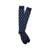 Fefè Napoli - Blue Silk Gentleman Men's Socks - Socks - Handmade in Italy - Luxury Exclusive Collection - Avvenice
