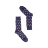 Fefè Napoli - Blue Teddy Short Dandy Men's Socks - Socks - Handmade in Italy - Luxury Exclusive Collection - Avvenice