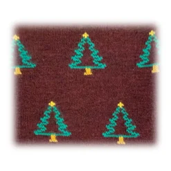 Fefè Napoli - Bordeaux Christmas Short Dandy Men's Socks - Socks - Handmade in Italy - Luxury Exclusive Collection - Avvenice