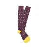 Fefè Napoli - Bordeaux Dandy Penguins Men's Socks - Socks - Handmade in Italy - Luxury Exclusive Collection - Avvenice