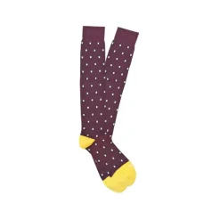 Fefè Napoli - Bordeaux Dandy Penguins Men's Socks - Socks - Handmade in Italy - Luxury Exclusive Collection - Avvenice