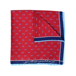 Fefè Napoli - Bordeaux Special Silk Dandy Pocket Square - Pocket-Square - Handmade in Italy - Luxury Exclusive Collection - Avvenice