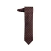 Fefè Napoli - Brown Quatrefoil Gentleman Silk Tie - Ties - Handmade in Italy - Luxury Exclusive Collection - Avvenice