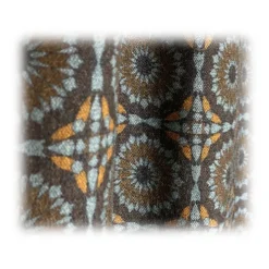 Fefè Napoli - Double Scarf Wallpaper Rosoni - Scarves and Foulards - Handmade in Italy - Luxury Exclusive Collection - Avvenice