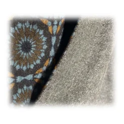 Fefè Napoli - Double Scarf Wallpaper Rosoni - Scarves and Foulards - Handmade in Italy - Luxury Exclusive Collection - Avvenice