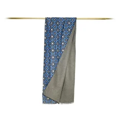 Fefè Napoli - Double Scarf Wallpaper Mosaic - Scarves and Foulards - Handmade in Italy - Luxury Exclusive Collection - Avvenice