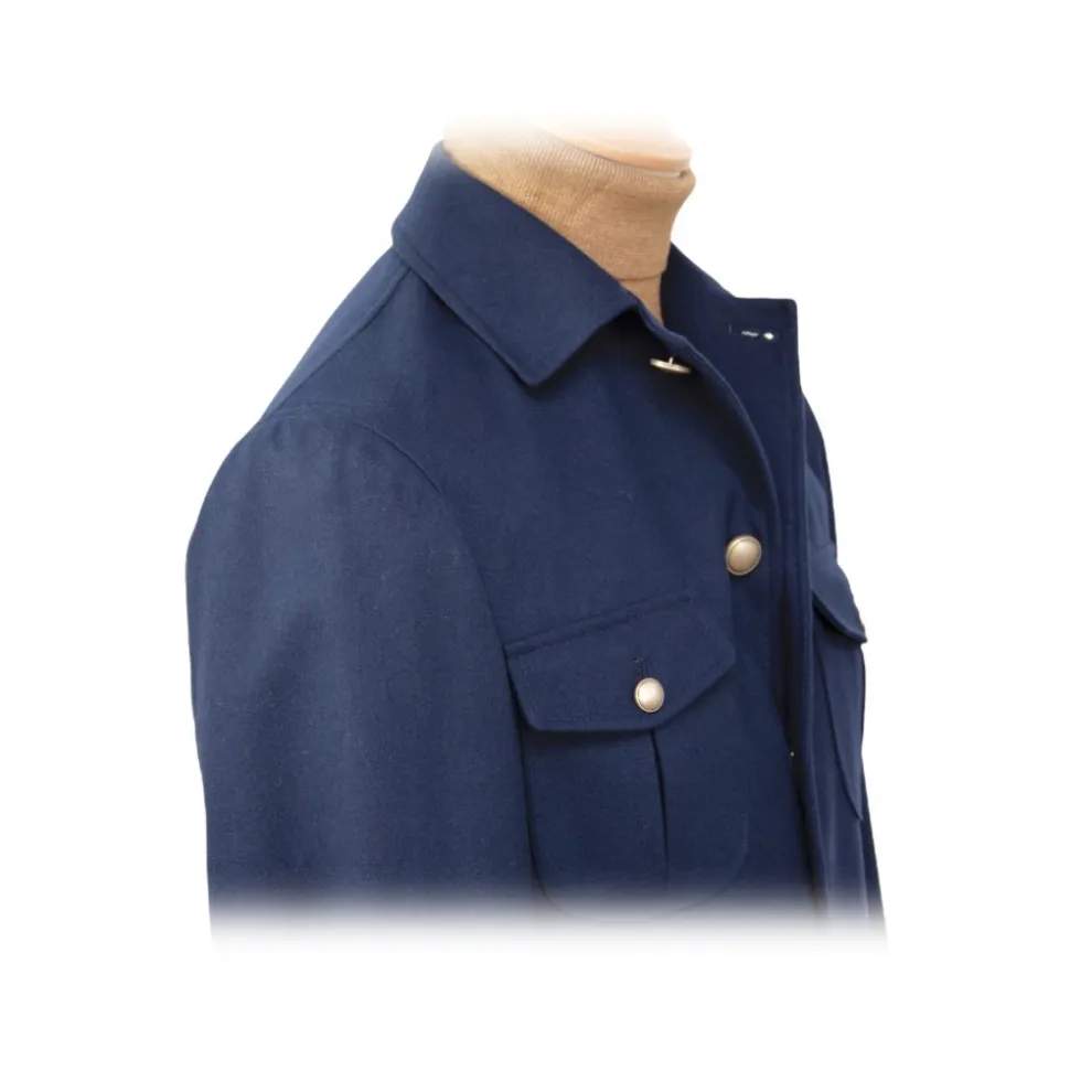 Fefè Napoli - Field Jacket Sahara Fango - Jackets - Handmade in Italy - Luxury Exclusive Collection - Avvenice