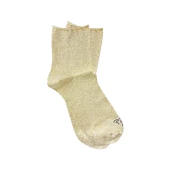 Fefè Napoli - Gold Lurex Woman Socks - Socks - Handmade in Italy - Luxury Exclusive Collection - Avvenice