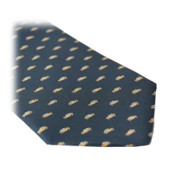 Fefè Napoli - Green Cinquecento Dandy Silk Tie - Ties - Handmade in Italy - Luxury Exclusive Collection - Avvenice