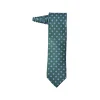 Fefè Napoli - Green Quatrefoil Gentleman Silk Tie - Ties - Handmade in Italy - Luxury Exclusive Collection - Avvenice