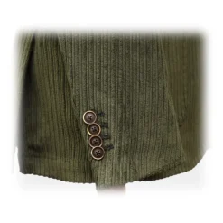 Fefè Napoli - Green Velvet Larocciatore Jacket - Jackets - Handmade in Italy - Luxury Exclusive Collection - Avvenice