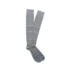Fefè Napoli - Grey Ace Of Sticks Scaramantia Men's Socks - Socks - Handmade in Italy - Luxury Exclusive Collection - Avvenice