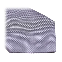 Fefè Napoli - Grey Business Silk Jacquard Tie - Ties - Handmade in Italy - Luxury Exclusive Collection - Avvenice