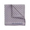 Fefè Napoli - Grey Butterfly Silk Dandy Pocket Square - Pocket-Square - Handmade in Italy - Luxury Exclusive Collection - Avvenice