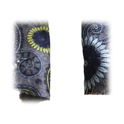 Fefè Napoli - Grey Flowers Dandy Silk Scarf - Scarves and Foulards - Handmade in Italy - Luxury Exclusive Collection - Avvenice